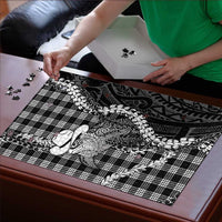 Black Hawaii Palaka Cowboy Turtle Puzzle Hawaiian Paniolo Puakenikeni Maile Lei DT05 - Polynesian Pride