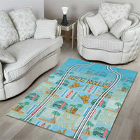 Hawaii Surfing Area Rug He'e Nalu