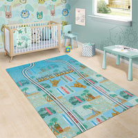 Hawaii Surfing Area Rug He'e Nalu