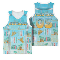 Custom Hawaii Surfing Basketball Jersey He'e Nalu DT05 - Polynesian Pride