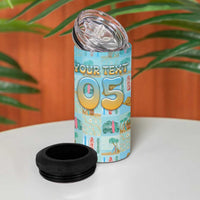 Custom Hawaii Surfing 4 in 1 Can Cooler Tumbler He'e Nalu DT05 - Polynesian Pride