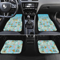 Custom Hawaii Surfing Car Mats He'e Nalu DT05 Set 4pcs Blue - Polynesian Pride