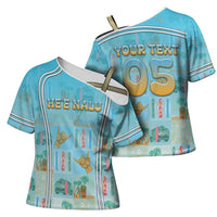 Custom Hawaii Surfing Cross Shoulder Shirt He'e Nalu DT05 - Polynesian Pride