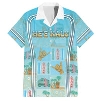 Custom Hawaii Surfing Family Matching Short Sleeve Bodycon Dress and Hawaiian Shirt He'e Nalu