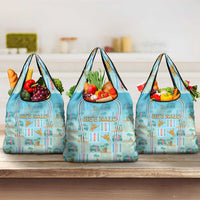 Hawaii Surfing Grocery Bag He'e Nalu DT05 3-pack One Size Blue - Polynesian Pride