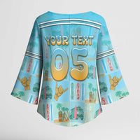 Custom Hawaii Surfing Kimono Sleeve Blouse He'e Nalu DT05 - Polynesian Pride