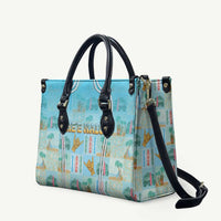 Hawaii Surfing Leather Bag He'e Nalu DT05 Blue - Polynesian Pride
