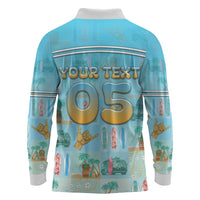 Custom Hawaii Surfing Long Sleeve Polo Shirt He'e Nalu DT05 - Polynesian Pride