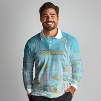Custom Hawaii Surfing Long Sleeve Polo Shirt He'e Nalu DT05 - Polynesian Pride