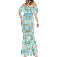 Custom Hawaii Surfing Mermaid Dress He'e Nalu DT05 - Polynesian Pride