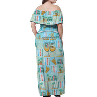 Custom Hawaii Surfing Off Shoulder Maxi Dress He'e Nalu DT05 - Polynesian Pride