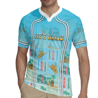 Custom Hawaii Surfing Rugby Jersey He'e Nalu DT05 - Polynesian Pride