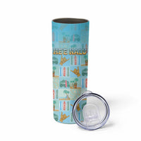 Custom Hawaii Surfing Skinny Tumbler He'e Nalu DT05 - Polynesian Pride
