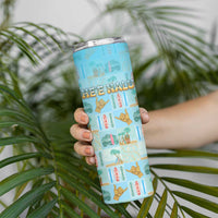Custom Hawaii Surfing Skinny Tumbler He'e Nalu DT05 - Polynesian Pride