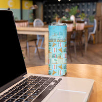 Custom Hawaii Surfing Skinny Tumbler He'e Nalu DT05 - Polynesian Pride