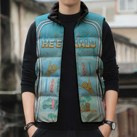 Custom Hawaii Surfing Sleeveless Puffer Jacket He'e Nalu DT05 - Polynesian Pride