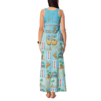Custom Hawaii Surfing Tank Maxi Dress He'e Nalu DT05 - Polynesian Pride