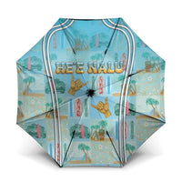 Hawaii Surfing Umbrella He'e Nalu DT05 One Size Folded 11.42 inch Opened Diameter 37.4 inch Blue - Polynesian Pride