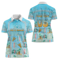 Custom Hawaii Surfing Women Polo Shirt He'e Nalu DT05 - Polynesian Pride