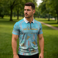 Custom Hawaii Surfing Zipper Polo Shirt He'e Nalu DT05 - Polynesian Pride