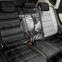 Personalised New Zealand Father's Day Back Car Seat Cover Papa Kiwi Bird Tribal Pattern DT05 - Polynesian Pride