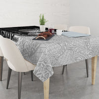 Personalised New Zealand Father's Day Tablecloth Papa Kiwi Bird Tribal Pattern DT05 - Polynesian Pride