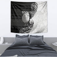 Personalised New Zealand Father's Day Tapestry Papa Kiwi Bird Tribal Pattern DT05 - Polynesian Pride
