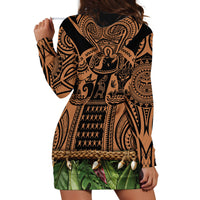 Polynesia Maui Tattoo Inspired Hoodie Dress Tropical Leaf Skirt Costume