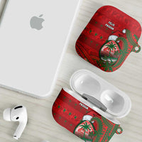 Guam Christmas AirPods Case Chamorro Seal Hat Santa Tribal Waves DT05 - Polynesian Pride