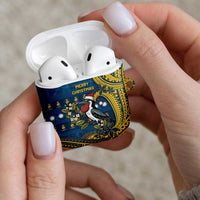 Nauru Christmas AirPods Case Frigatebird Bird Santa Tribal Waves DT05 - Polynesian Pride