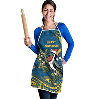 Nauru Christmas Apron Frigatebird Bird Santa Tribal Waves DT05 - Polynesian Pride
