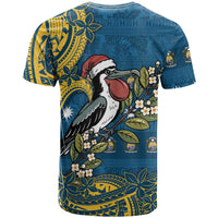Nauru Christmas T Shirt Frigatebird Bird Santa Tribal Waves DT05 - Polynesian Pride