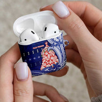 Northern Mariana Islands Christmas AirPods Case Seashell Xmas Tree Tribal Waves - Polynesian Pride