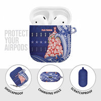Northern Mariana Islands Christmas AirPods Case Seashell Xmas Tree Tribal Waves DT05 - Polynesian Pride