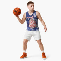 Northern Mariana Islands Christmas Basketball Jersey Seashell Xmas Tree Tribal Waves DT05 - Polynesian Pride