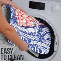 Northern Mariana Islands Christmas Bathroom Set Seashell Xmas Tree Tribal Waves - Polynesian Pride