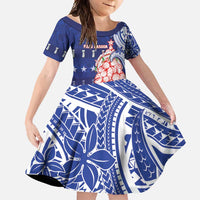 Northern Mariana Islands Christmas Family Matching Short Sleeve Bodycon Dress and Hawaiian Shirt Seashell Xmas Tree Tribal Waves - Polynesian Pride