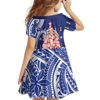 Northern Mariana Islands Christmas Family Matching Summer Maxi Dress and Hawaiian Shirt Seashell Xmas Tree Tribal Waves - Polynesian Pride