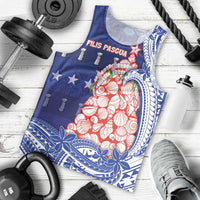 Northern Mariana Islands Christmas Men Tank Top Seashell Xmas Tree Tribal Waves DT05 - Polynesian Pride