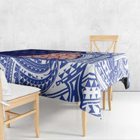 Northern Mariana Islands Christmas Tablecloth Seashell Xmas Tree Tribal Waves DT05 - Polynesian Pride