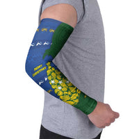 Solomon Islands Christmas Arm Sleeves Seashell Xmas Tree Tribal Waves DT05 - Polynesian Pride