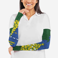 Solomon Islands Christmas Arm Sleeves Seashell Xmas Tree Tribal Waves DT05 - Polynesian Pride