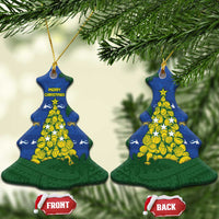 Solomon Islands Christmas Ceramic Ornament Seashell Xmas Tree Tribal Waves - Polynesian Pride