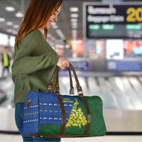 Solomon Islands Christmas Travel Bag Seashell Xmas Tree Tribal Waves - Polynesian Pride