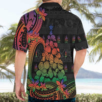 New Caledonia Christmas Hawaiian Shirt Seashell Xmas Tree Tribal Waves DT05 - Polynesian Pride