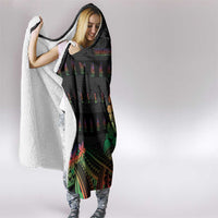 New Caledonia Christmas Hooded Blanket Seashell Xmas Tree Tribal Waves DT05 - Polynesian Pride