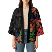 New Caledonia Christmas Kimono Seashell Xmas Tree Tribal Waves - Polynesian Pride