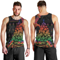 New Caledonia Christmas Men Tank Top Seashell Xmas Tree Tribal Waves DT05 - Polynesian Pride