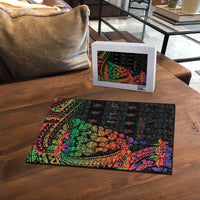 New Caledonia Christmas Puzzle Seashell Xmas Tree Tribal Waves DT05 - Polynesian Pride