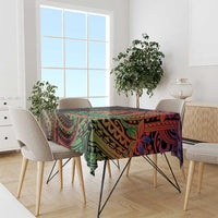 New Caledonia Christmas Tablecloth Seashell Xmas Tree Tribal Waves DT05 - Polynesian Pride